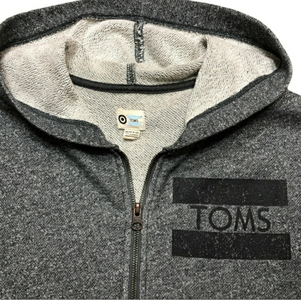 TOMS & TARGET Collaboration Boy’s Zip Front Hooded Jacket Sz Medium (8-1…